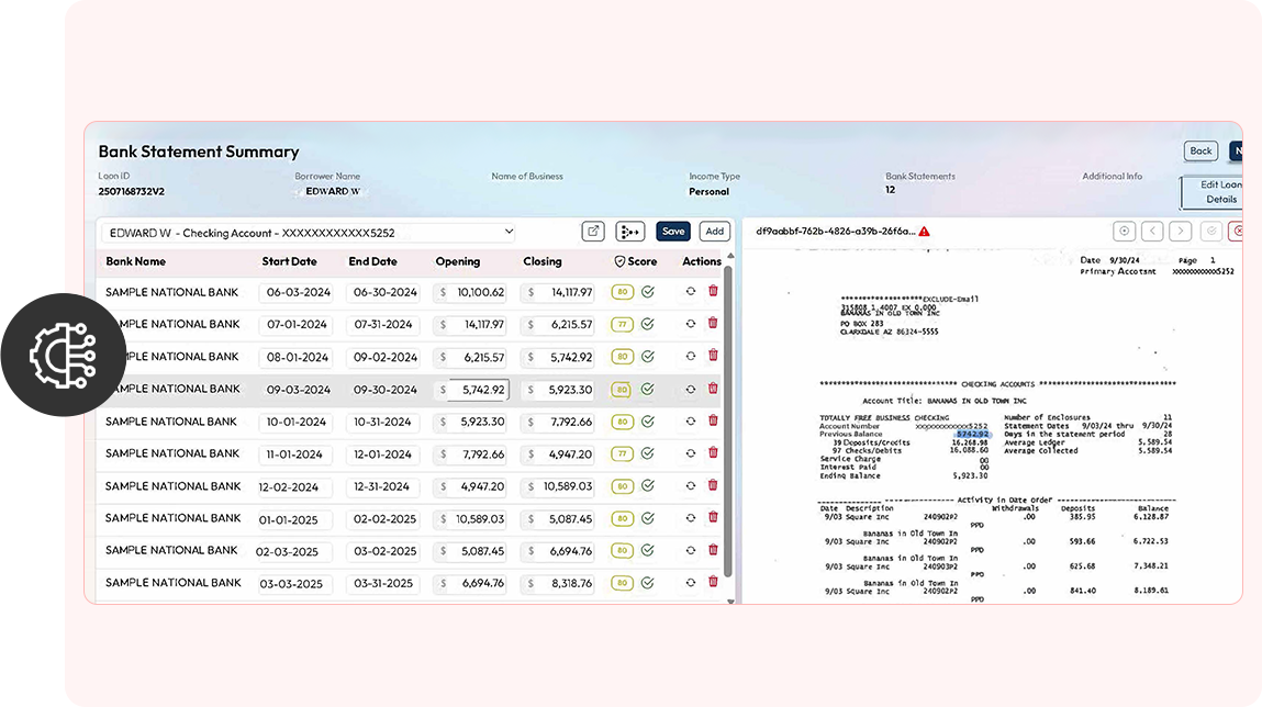 Bank Statement Income Calc
